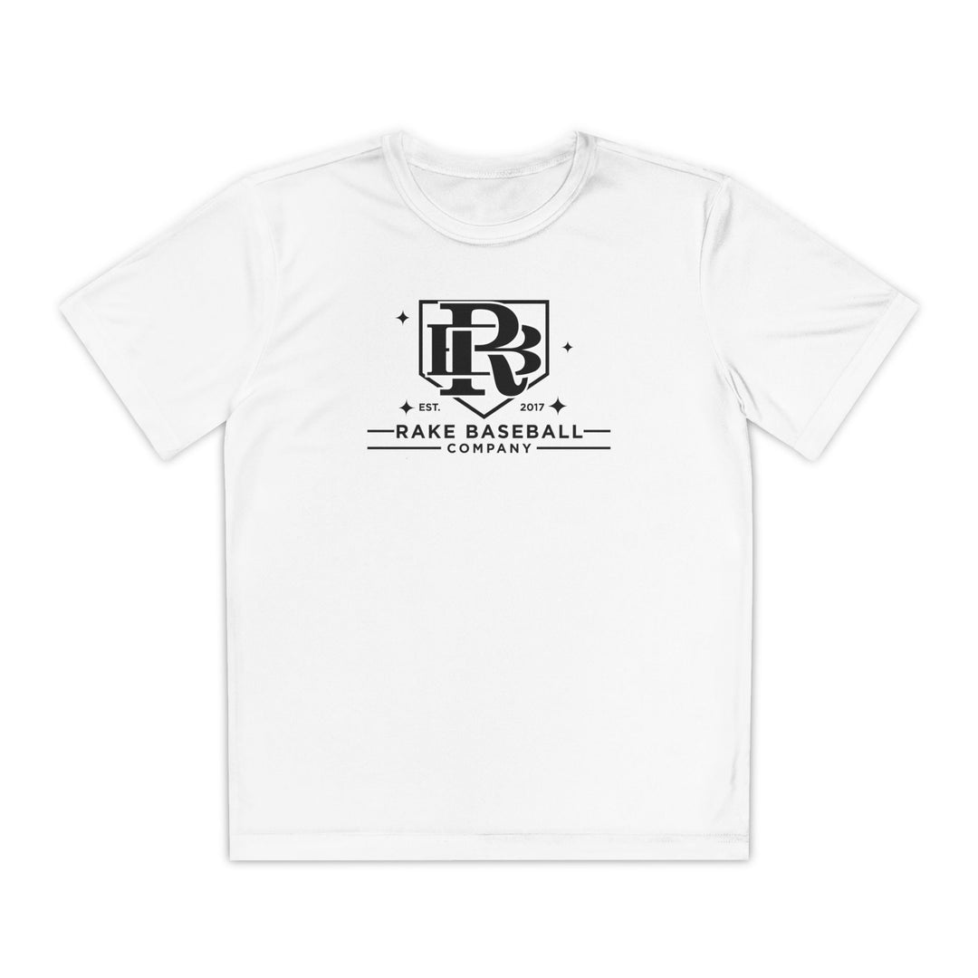 Kids Rake Baseball Homeplate Tee Dry Fit Tee - Rake Baseball Company - RAKE BASEBALL | BASEBALL T-SHIRT | BASEBALL CLOTHING | GOOD VIBES ONLY