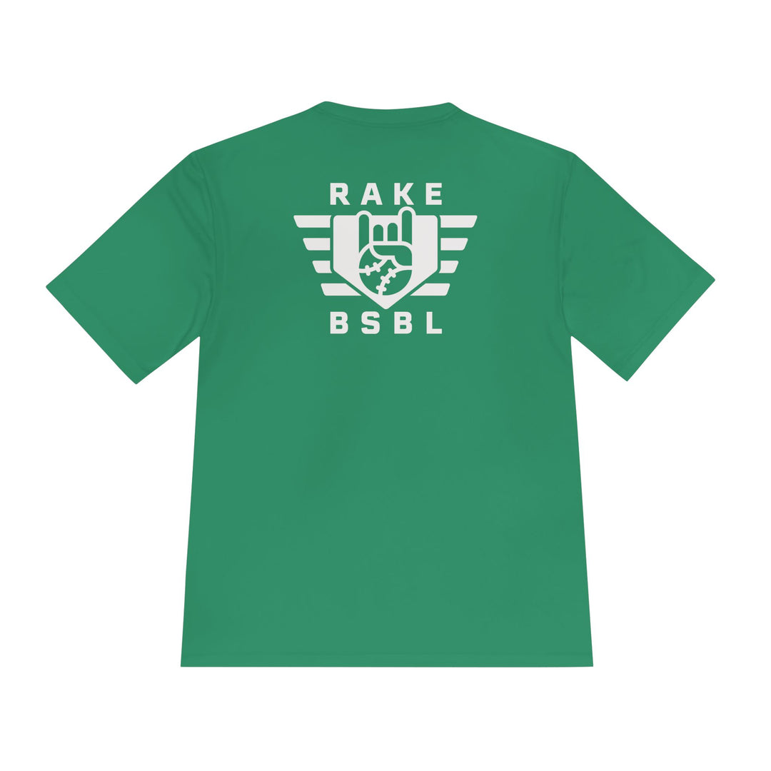 Rake Flag Dry Fit Tee - Rake Baseball Company - RAKE BASEBALL | BASEBALL T-SHIRT | BASEBALL CLOTHING | GOOD VIBES ONLY