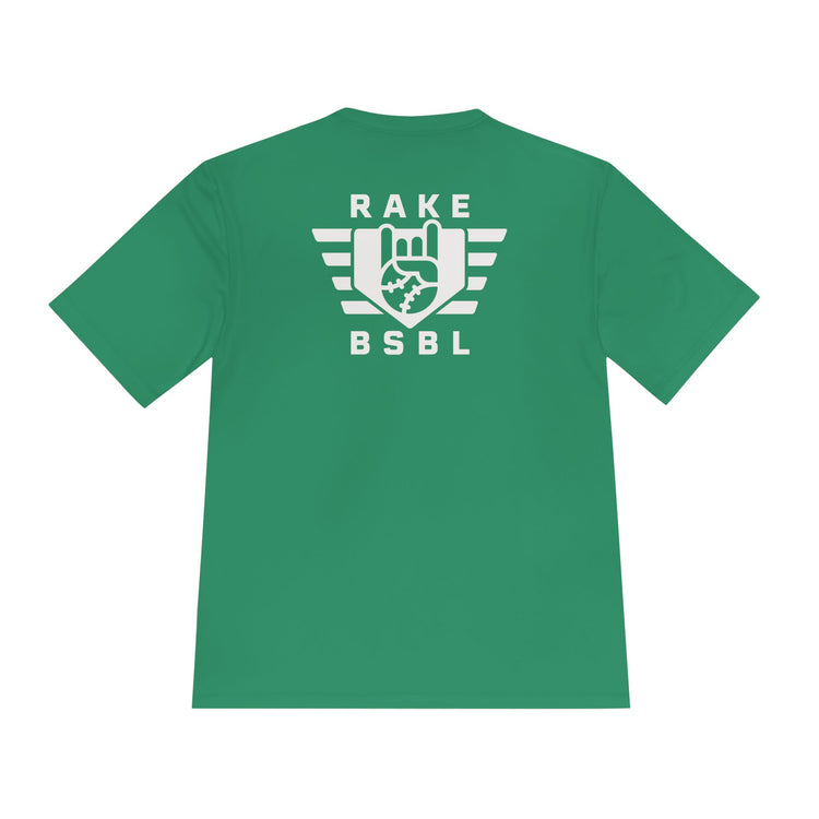 Rake Flag Dry Fit Tee - Rake Baseball Company - RAKE BASEBALL | BASEBALL T-SHIRT | BASEBALL CLOTHING | GOOD VIBES ONLY