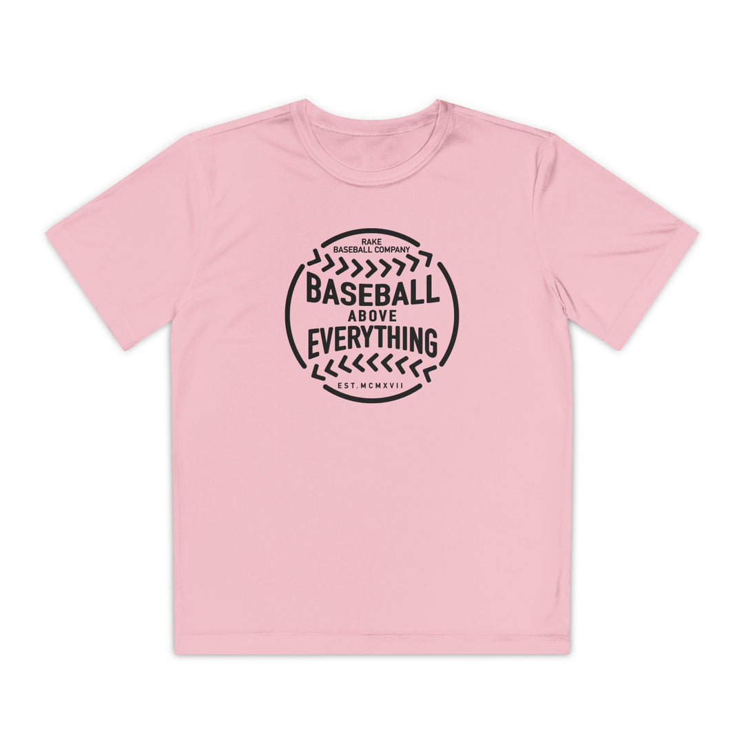 Kids Baseball Above Everything Dry Fit Tee