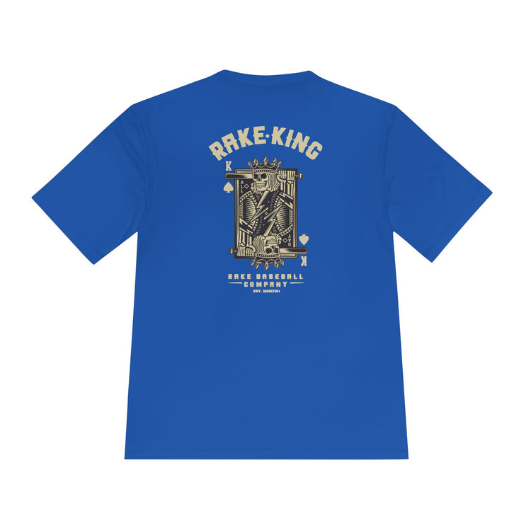 Rake King Dry Fit Tee - Rake Baseball Company - RAKE BASEBALL | BASEBALL T-SHIRT | BASEBALL CLOTHING | GOOD VIBES ONLY
