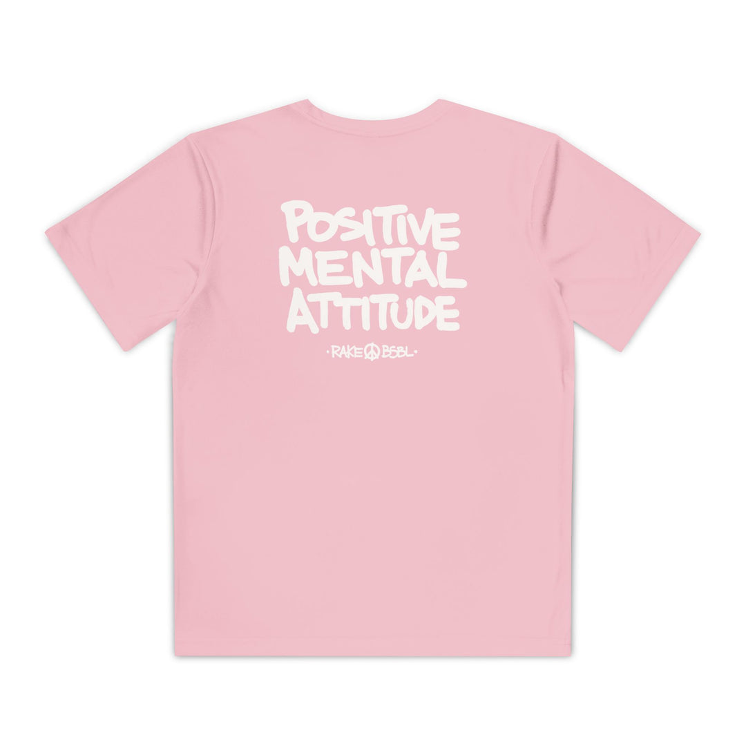 Kids Positive Mental Attitude Dry Fit Tee - Rake Baseball Company - RAKE BASEBALL | BASEBALL T-SHIRT | BASEBALL CLOTHING | GOOD VIBES ONLY