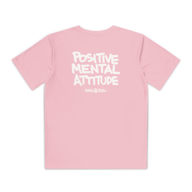 Kids Positive Mental Attitude Dry Fit Tee - Rake Baseball Company - RAKE BASEBALL | BASEBALL T-SHIRT | BASEBALL CLOTHING | GOOD VIBES ONLY