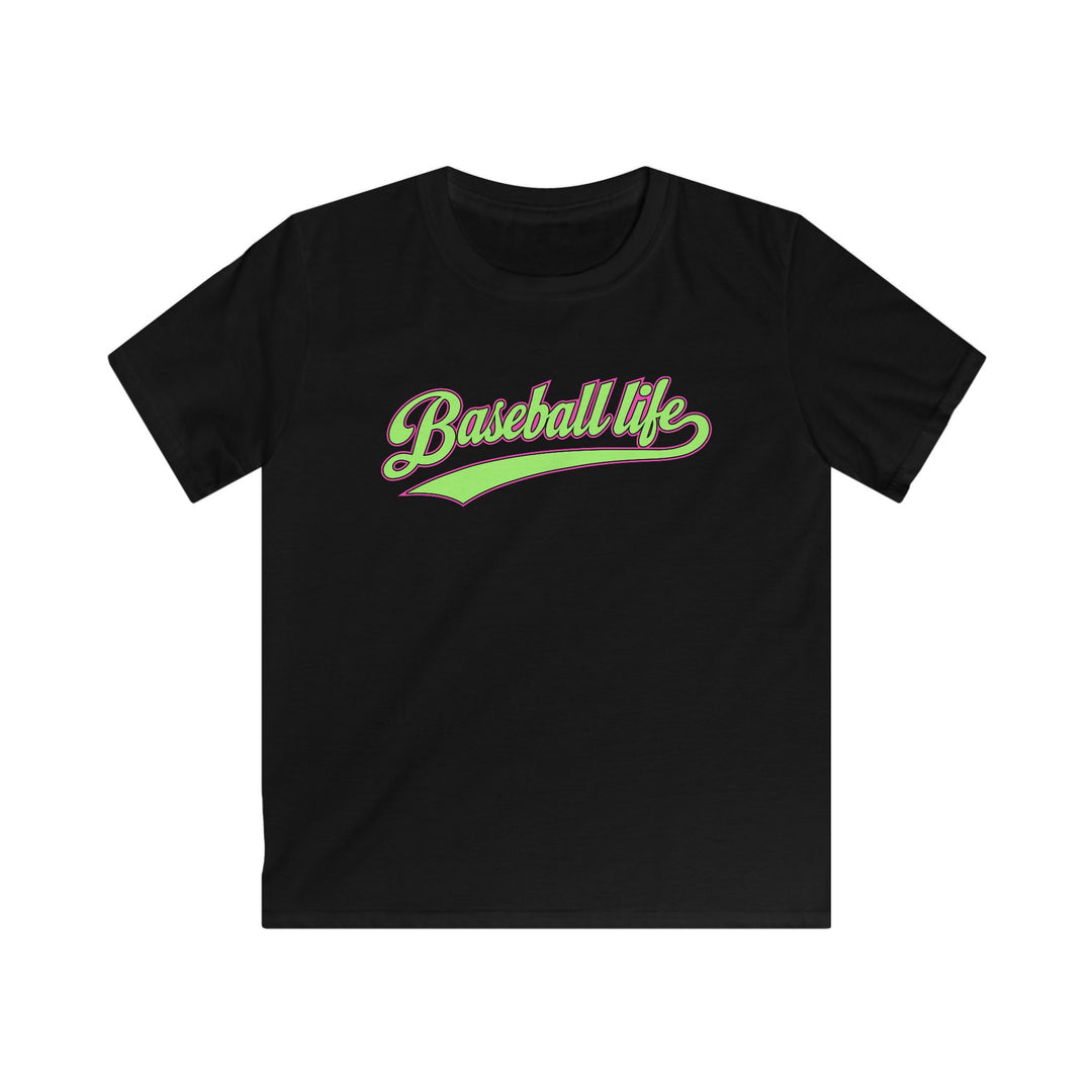 Kids Baseball Life Green Edition Tee