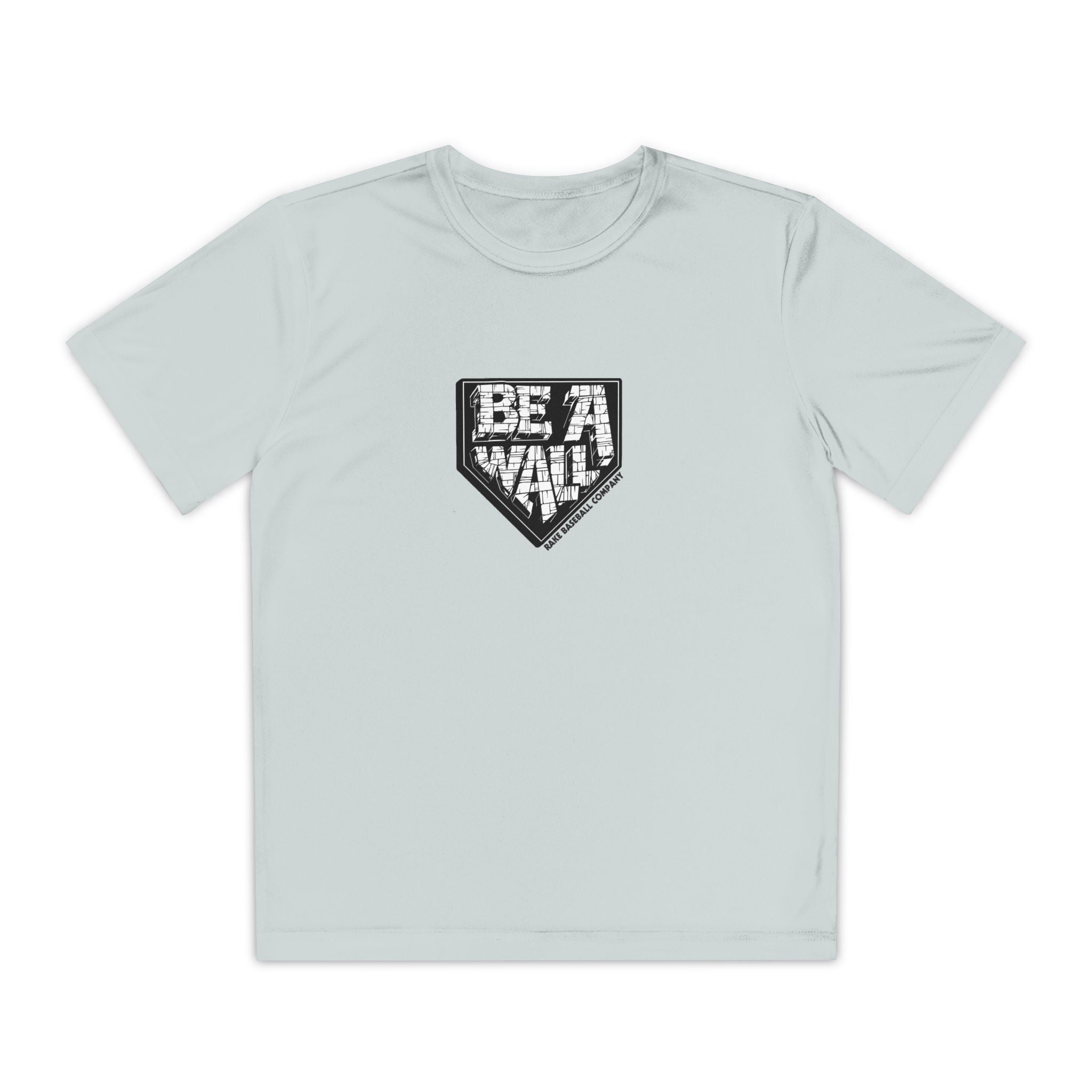 Kids Be A Wall Dry Fit Tee - Rake Baseball Company - RAKE BASEBALL | BASEBALL T-SHIRT | BASEBALL CLOTHING | GOOD VIBES ONLY