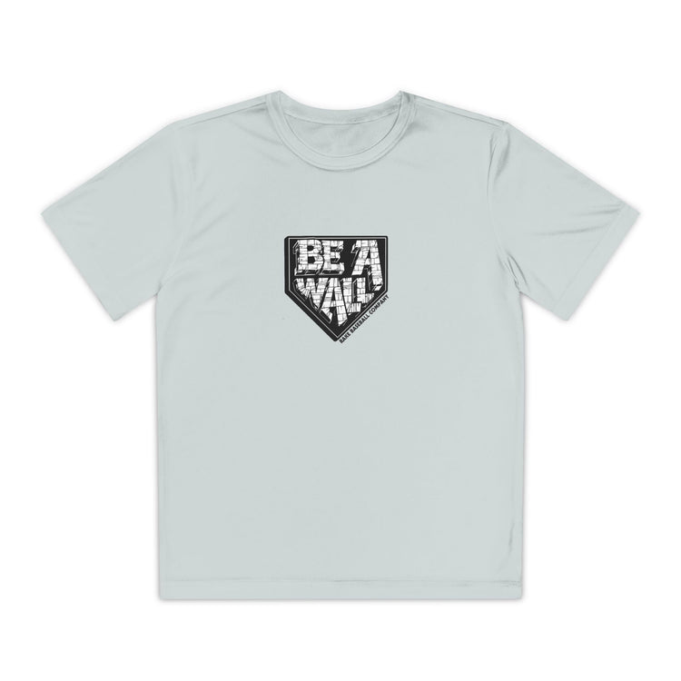 Kids Be A Wall Dry Fit Tee - Rake Baseball Company - RAKE BASEBALL | BASEBALL T-SHIRT | BASEBALL CLOTHING | GOOD VIBES ONLY