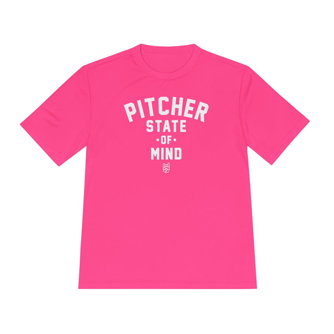 Pitcher State Of Mind Dry Fit Tee - Rake Baseball Company - RAKE BASEBALL | BASEBALL T-SHIRT | BASEBALL CLOTHING | GOOD VIBES ONLY