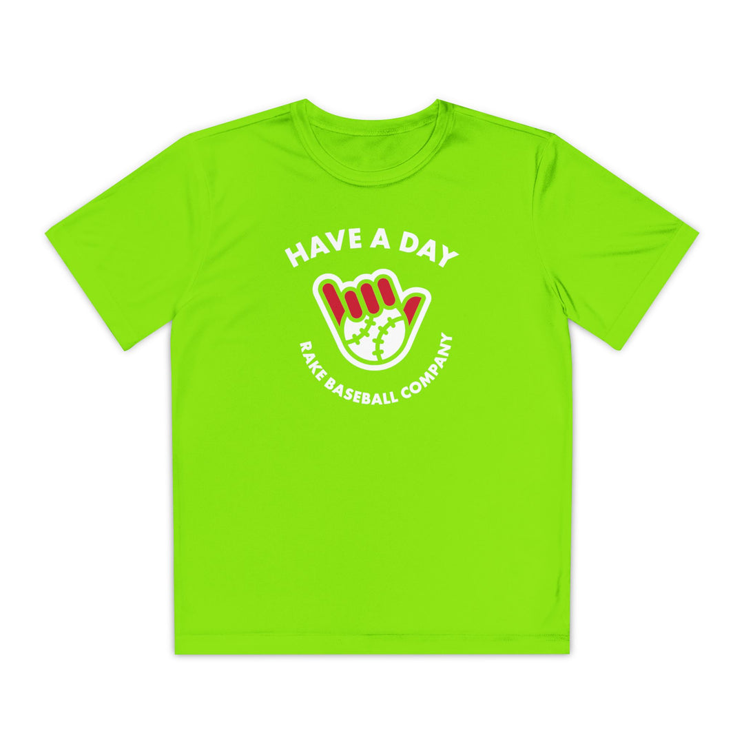 Kids Have A Day Dry Fit Tee - Rake Baseball Company - RAKE BASEBALL | BASEBALL T-SHIRT | BASEBALL CLOTHING | GOOD VIBES ONLY