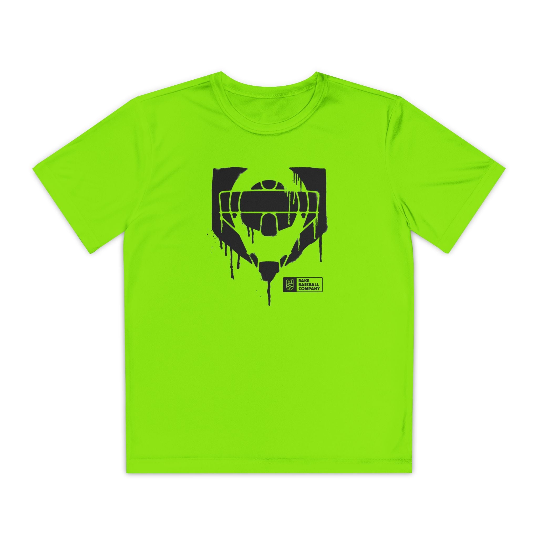 Kids Catcher's Drip Dry Fit Tee - Rake Baseball Company - RAKE BASEBALL | BASEBALL T-SHIRT | BASEBALL CLOTHING | GOOD VIBES ONLY