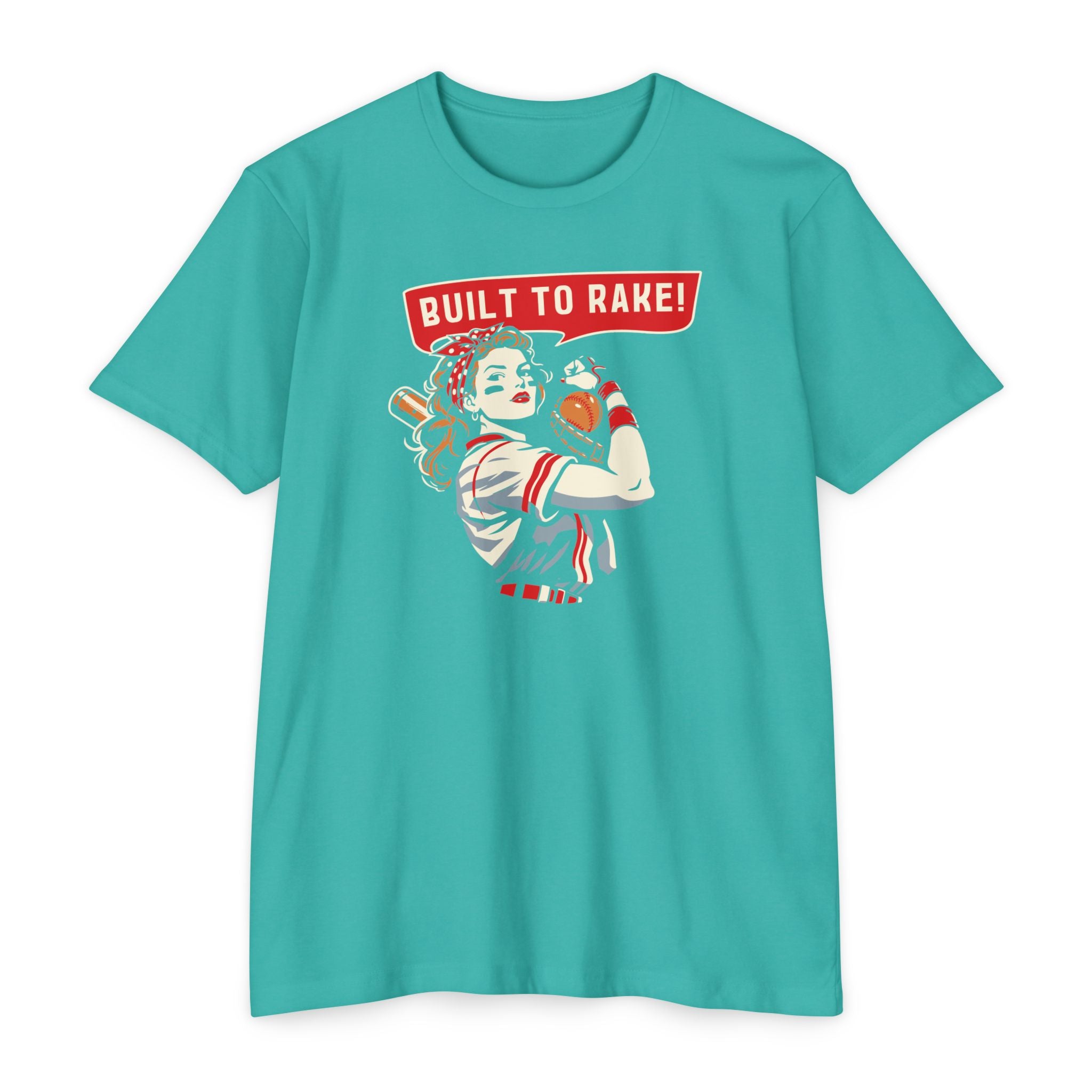 Built to Rake Softball Tee - Rake Baseball Company - RAKE BASEBALL | BASEBALL T-SHIRT | BASEBALL CLOTHING | GOOD VIBES ONLY