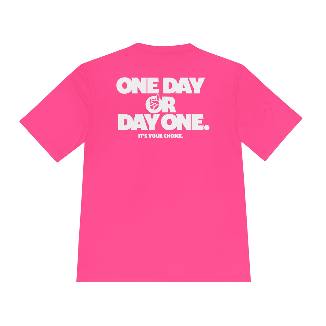 One Day or Day One Dry Fit Tee - Rake Baseball Company - RAKE BASEBALL | BASEBALL T-SHIRT | BASEBALL CLOTHING | GOOD VIBES ONLY