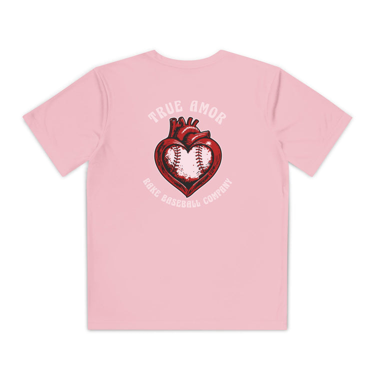 Kids True Amor Baseball Dry Fit Tee - Rake Baseball Company - RAKE BASEBALL | BASEBALL T-SHIRT | BASEBALL CLOTHING | GOOD VIBES ONLY