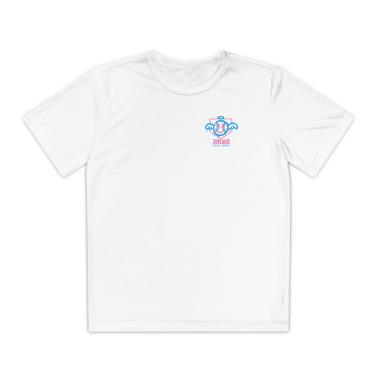 Kids She Angel Drip Softball Dry Fit Tee - Rake Baseball Company - RAKE BASEBALL | BASEBALL T-SHIRT | BASEBALL CLOTHING | GOOD VIBES ONLY