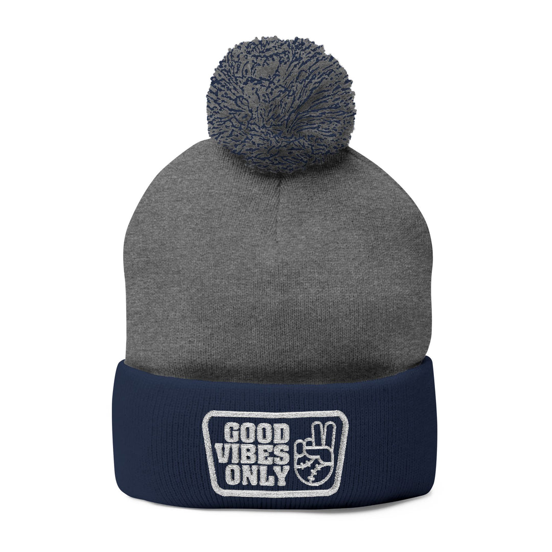 Good Vibes Only Pom-Pom Beanie