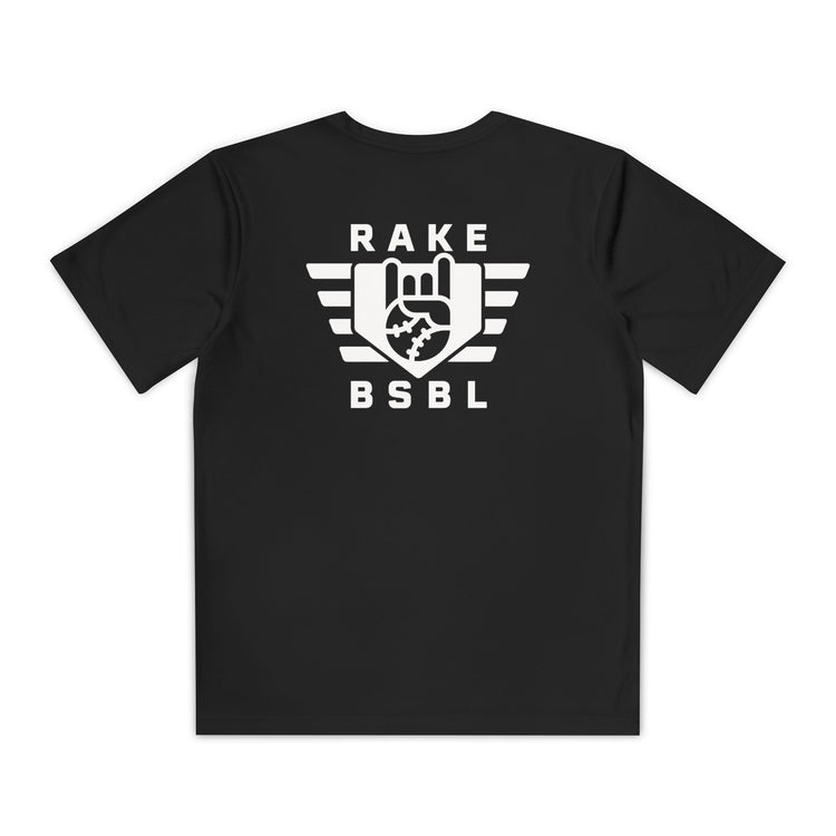 Kids Rake Flag Dry Fit Tee - Rake Baseball Company - RAKE BASEBALL | BASEBALL T-SHIRT | BASEBALL CLOTHING | GOOD VIBES ONLY