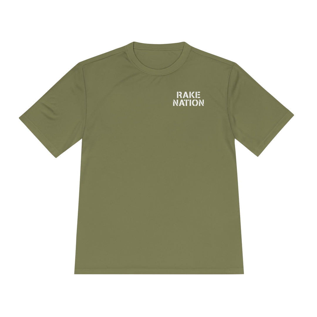 Rake Nation Dry Fit Tee - Rake Baseball Company - RAKE BASEBALL | BASEBALL T-SHIRT | BASEBALL CLOTHING | GOOD VIBES ONLY