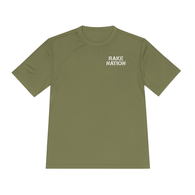 Rake Nation Dry Fit Tee - Rake Baseball Company - RAKE BASEBALL | BASEBALL T-SHIRT | BASEBALL CLOTHING | GOOD VIBES ONLY
