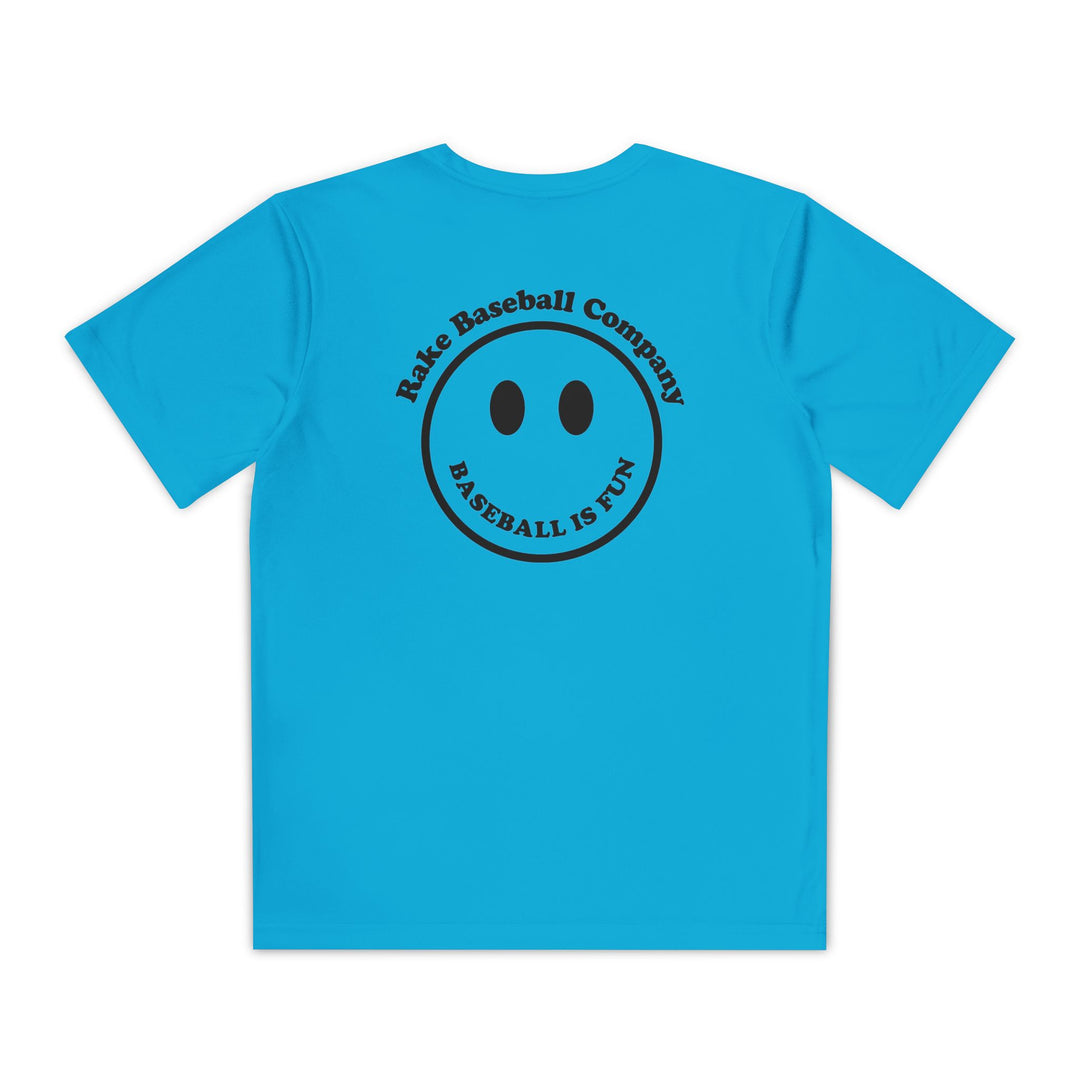 Kids Baseball Is Fun Dry Fit Tee - Rake Baseball Company - RAKE BASEBALL | BASEBALL T-SHIRT | BASEBALL CLOTHING | GOOD VIBES ONLY