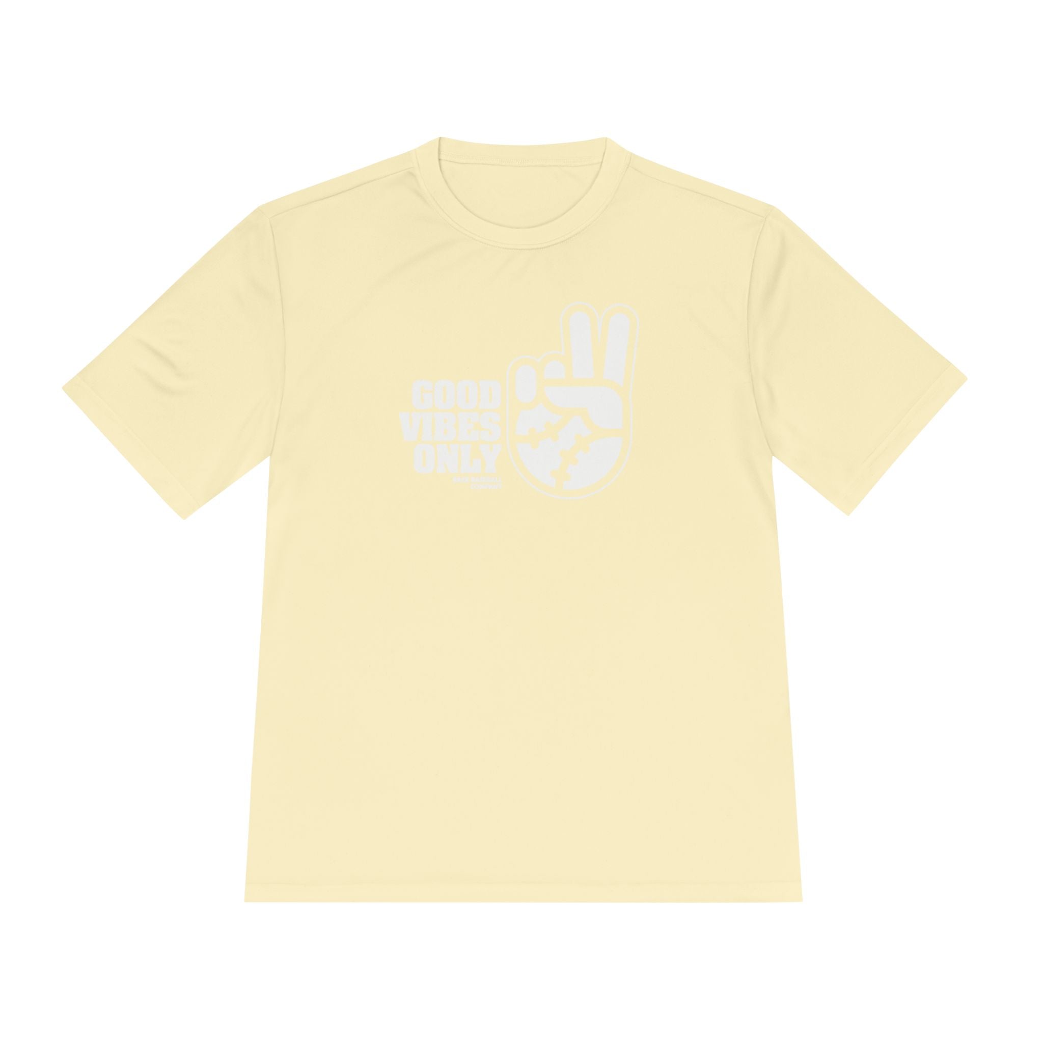 Good Vibes Only Dry Fit Tee - Rake Baseball Company - RAKE BASEBALL | BASEBALL T-SHIRT | BASEBALL CLOTHING | GOOD VIBES ONLY