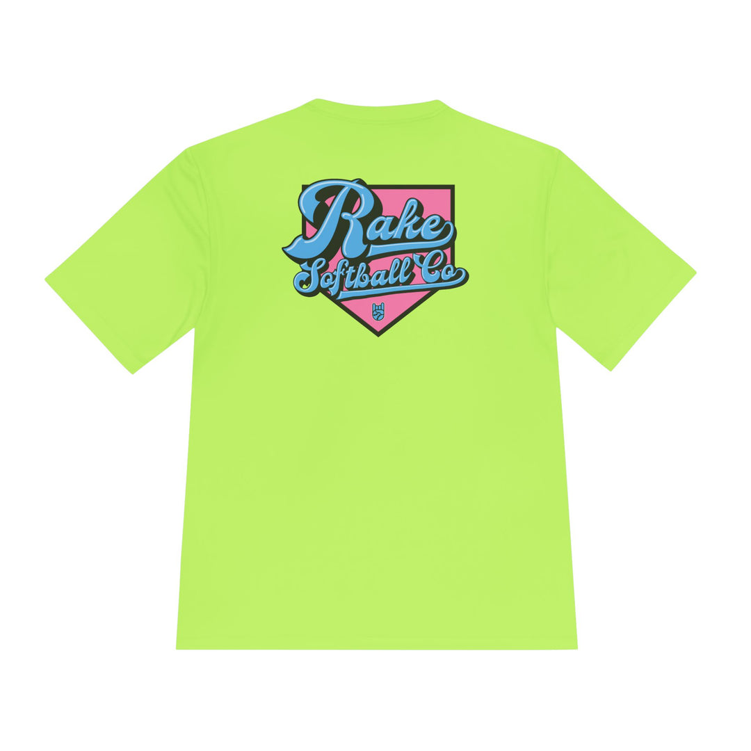 Rake Softball Co. Dry Fit Tee - Rake Baseball Company - RAKE BASEBALL | BASEBALL T-SHIRT | BASEBALL CLOTHING | GOOD VIBES ONLY