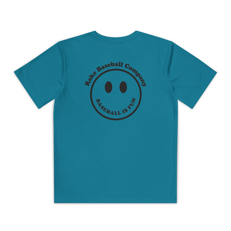 Kids Baseball Is Fun Dry Fit Tee - Rake Baseball Company - RAKE BASEBALL | BASEBALL T-SHIRT | BASEBALL CLOTHING | GOOD VIBES ONLY