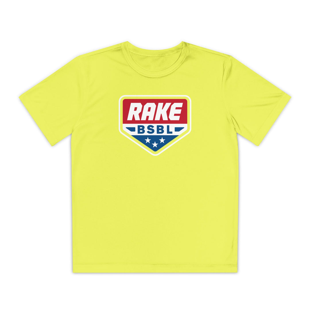 Kids Rake Flag Plate Dry Fit Tee