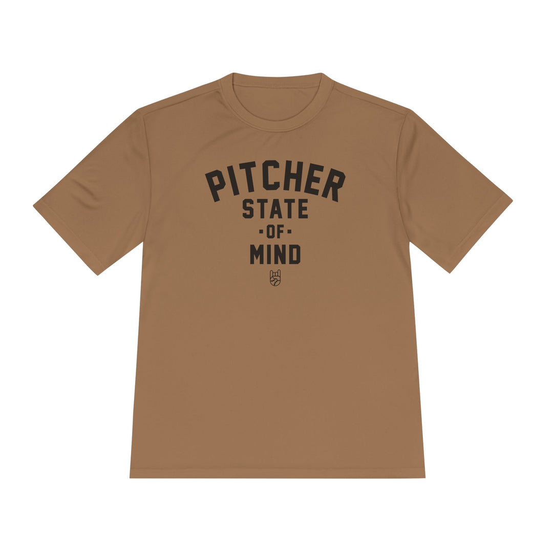 Pitcher State Of Mind Dry Fit Tee - Rake Baseball Company - RAKE BASEBALL | BASEBALL T-SHIRT | BASEBALL CLOTHING | GOOD VIBES ONLY