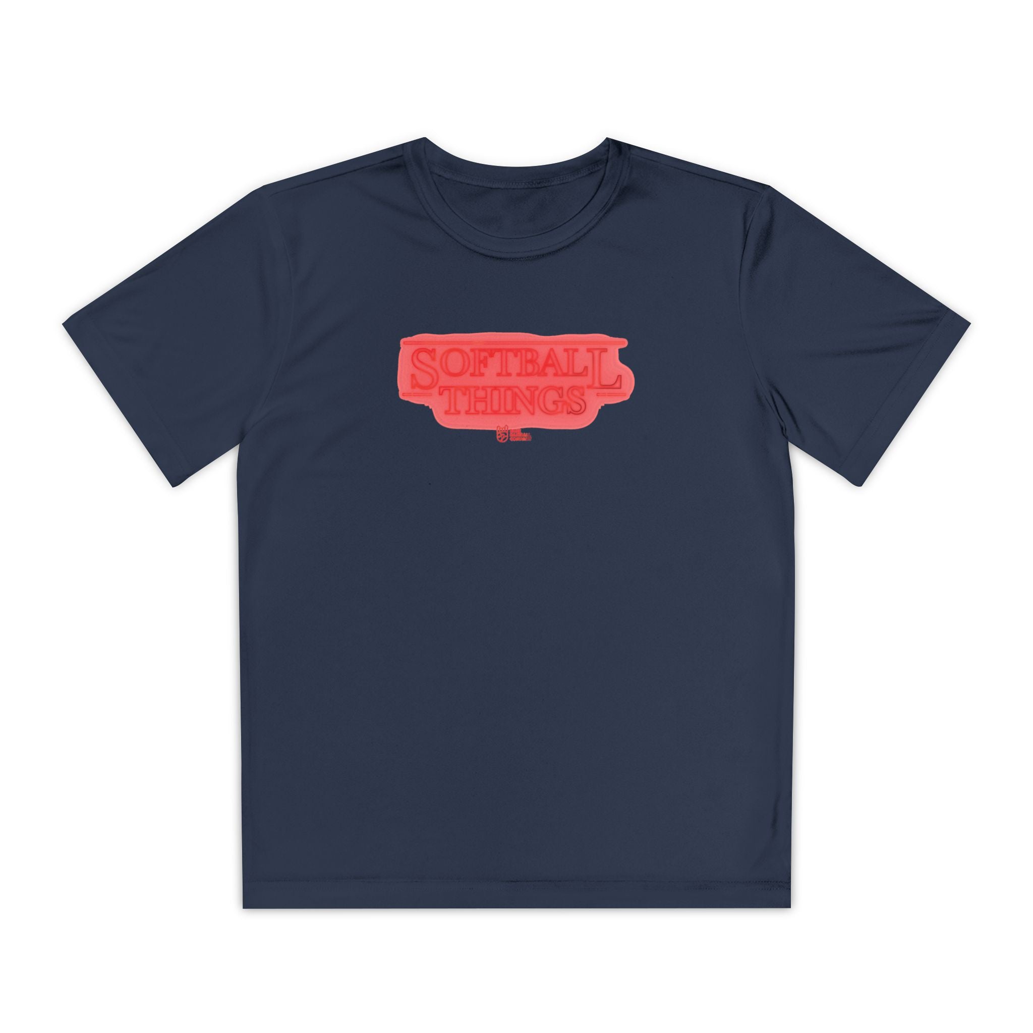 Kids Softball Things Dry Fit Tee - Rake Baseball Company - RAKE BASEBALL | BASEBALL T-SHIRT | BASEBALL CLOTHING | GOOD VIBES ONLY