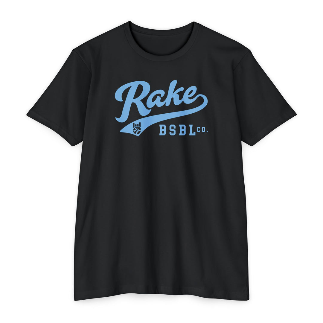 Rake Light Blue Script Tee