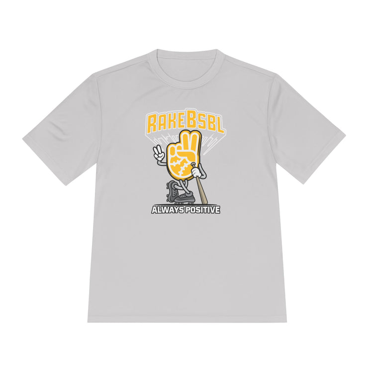 Always Positive Vibes Dry Fit Tee - Rake Baseball Company - RAKE BASEBALL | BASEBALL T-SHIRT | BASEBALL CLOTHING | GOOD VIBES ONLY