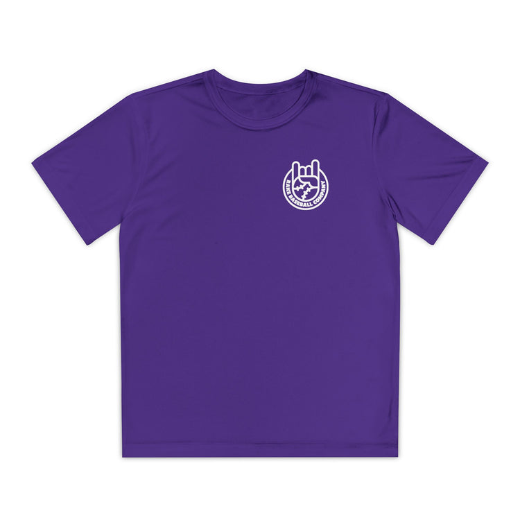 Kids Rockin' Rake Dry Fit Tee - Rake Baseball Company - RAKE BASEBALL | BASEBALL T-SHIRT | BASEBALL CLOTHING | GOOD VIBES ONLY