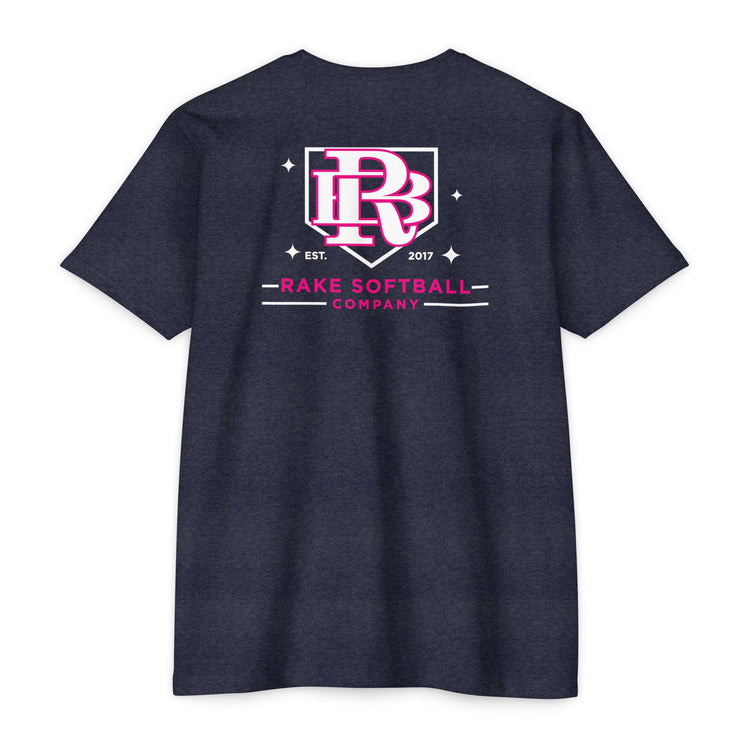 RB Homeplate Softball Tee - Rake Baseball Company - RAKE BASEBALL | BASEBALL T-SHIRT | BASEBALL CLOTHING | GOOD VIBES ONLY