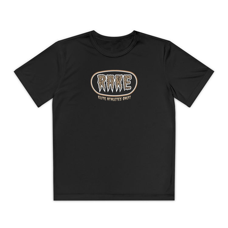 Kids Rake Cheetah Softball Company Dry Fit Tee - Rake Baseball Company - RAKE BASEBALL | BASEBALL T-SHIRT | BASEBALL CLOTHING | GOOD VIBES ONLY