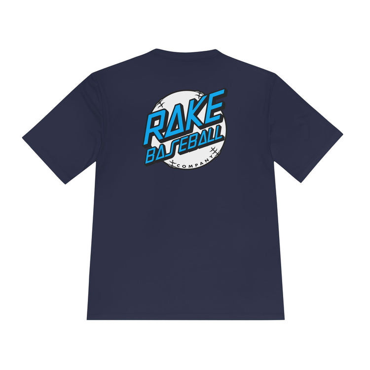 Rake Dot Dry Fit Tee - Rake Baseball Company - RAKE BASEBALL | BASEBALL T-SHIRT | BASEBALL CLOTHING | GOOD VIBES ONLY