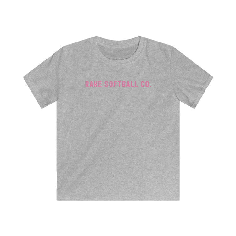 Kids Rake Softball Company Tee - Rake Baseball Company - RAKE BASEBALL | BASEBALL T-SHIRT | BASEBALL CLOTHING | GOOD VIBES ONLY