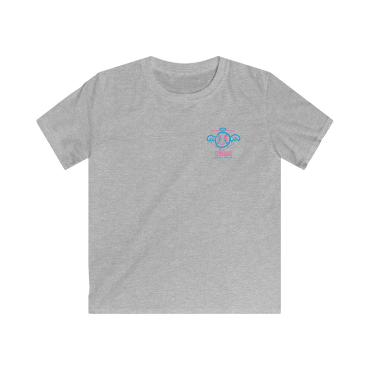 Kids She Angel Drip Softball Tee - Rake Baseball Company - RAKE BASEBALL | BASEBALL T-SHIRT | BASEBALL CLOTHING | GOOD VIBES ONLY