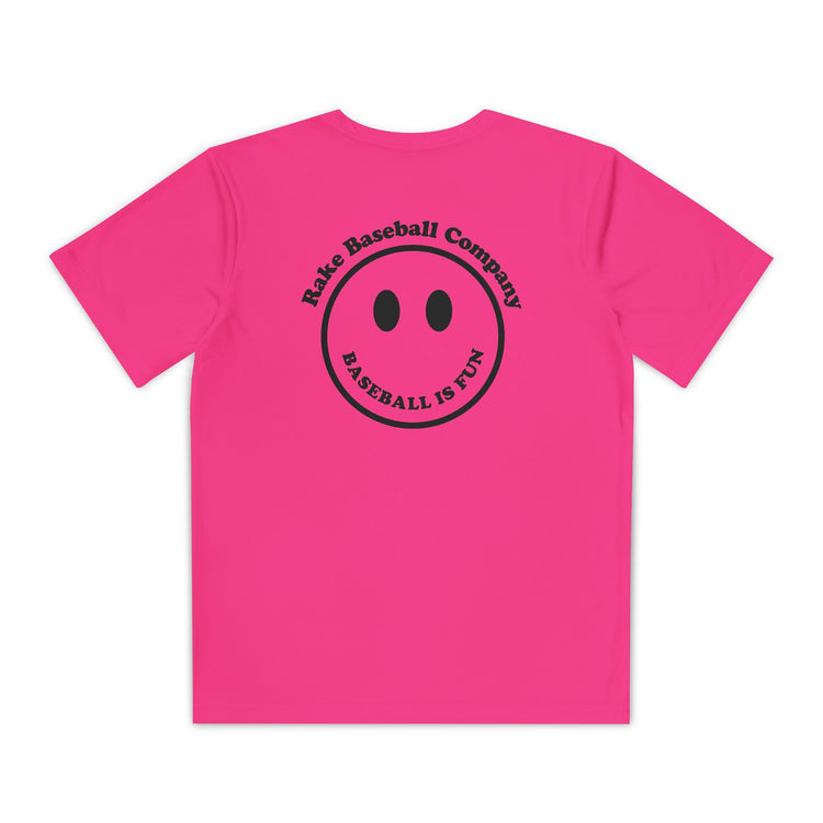 Kids Baseball Is Fun Dry Fit Tee - Rake Baseball Company - RAKE BASEBALL | BASEBALL T-SHIRT | BASEBALL CLOTHING | GOOD VIBES ONLY