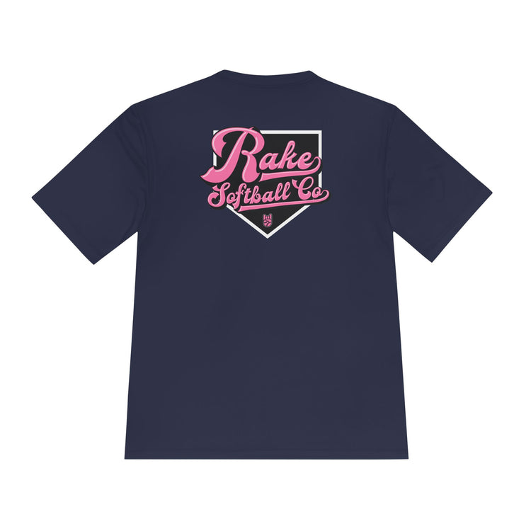 Rake Softball Co. Dry Fit Tee - Rake Baseball Company - RAKE BASEBALL | BASEBALL T-SHIRT | BASEBALL CLOTHING | GOOD VIBES ONLY