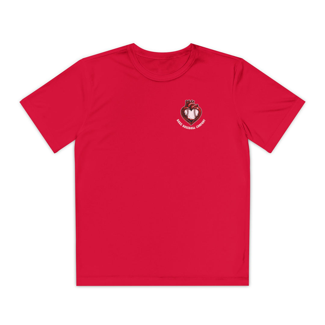 Kids True Amor Baseball Dry Fit Tee - Rake Baseball Company - RAKE BASEBALL | BASEBALL T-SHIRT | BASEBALL CLOTHING | GOOD VIBES ONLY