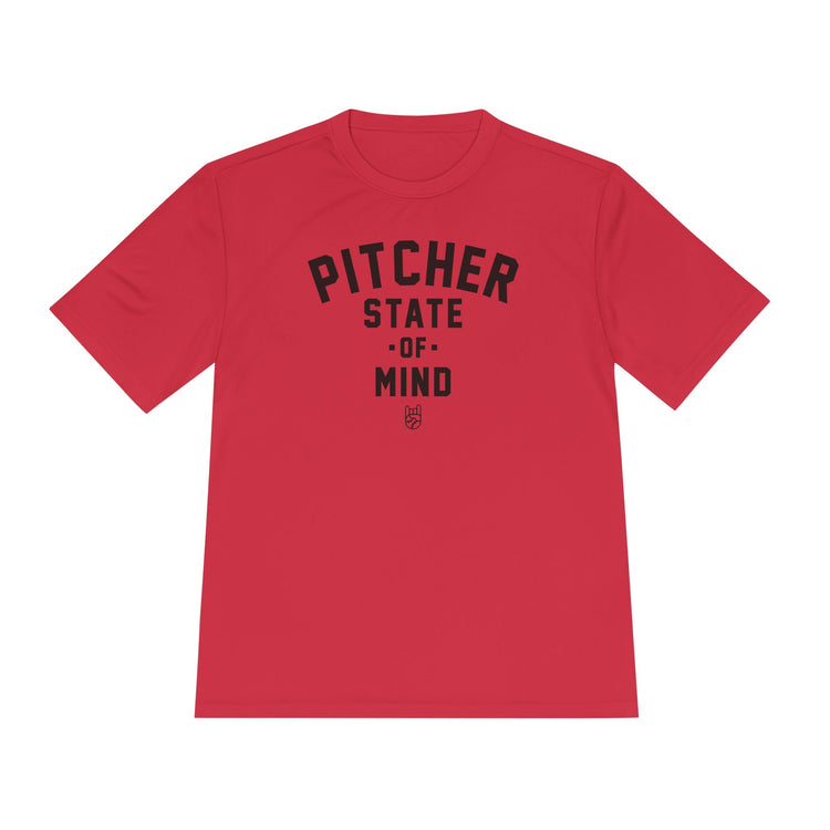 Pitcher State Of Mind Dry Fit Tee - Rake Baseball Company - RAKE BASEBALL | BASEBALL T-SHIRT | BASEBALL CLOTHING | GOOD VIBES ONLY