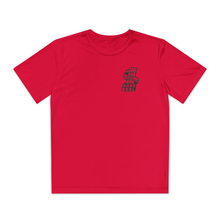Kids One Percent Better Dry Fit Tee - Rake Baseball Company - RAKE BASEBALL | BASEBALL T-SHIRT | BASEBALL CLOTHING | GOOD VIBES ONLY