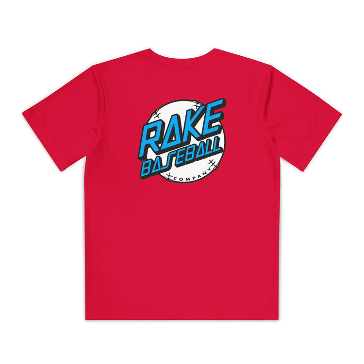 Kids Rake Dot Dry Fit Tee - Rake Baseball Company - RAKE BASEBALL | BASEBALL T-SHIRT | BASEBALL CLOTHING | GOOD VIBES ONLY