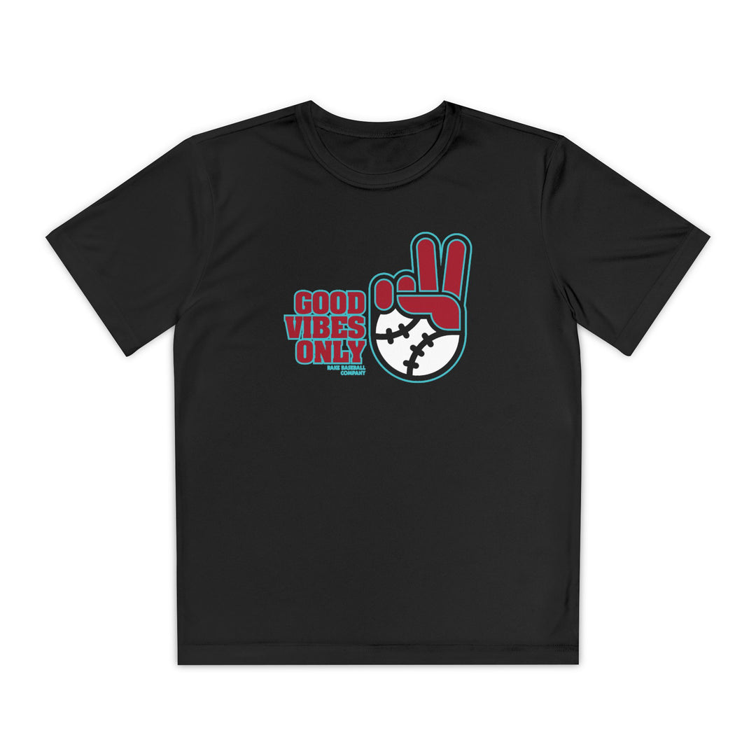 Kids Arizona Inspired GVO Dry Fit Tee - Rake Baseball Company - RAKE BASEBALL | BASEBALL T-SHIRT | BASEBALL CLOTHING | GOOD VIBES ONLY
