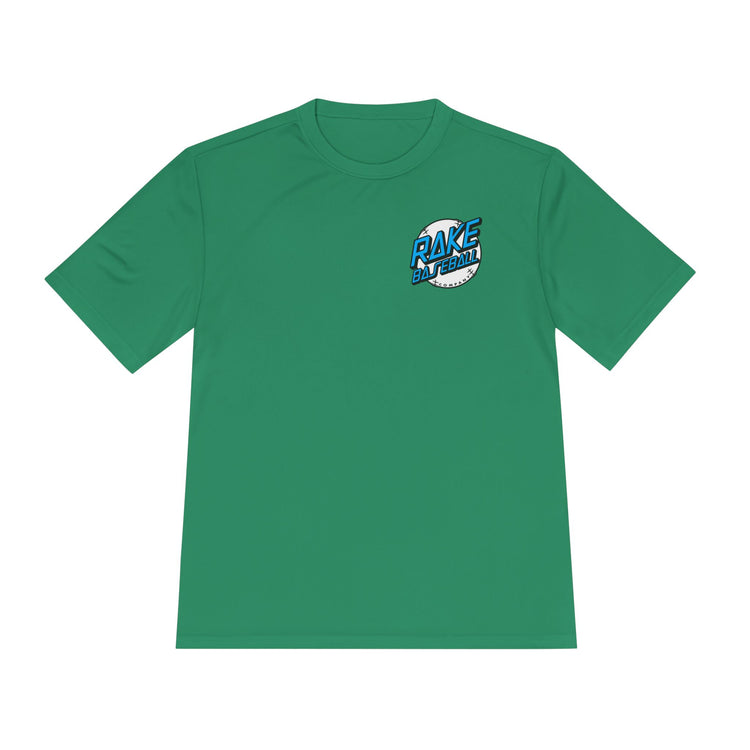 Rake Dot Dry Fit Tee - Rake Baseball Company - RAKE BASEBALL | BASEBALL T-SHIRT | BASEBALL CLOTHING | GOOD VIBES ONLY