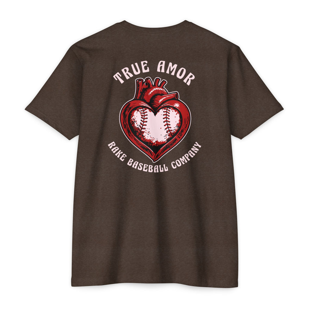 True Amor Baseball Tee - Rake Baseball Company - RAKE BASEBALL | BASEBALL T-SHIRT | BASEBALL CLOTHING | GOOD VIBES ONLY
