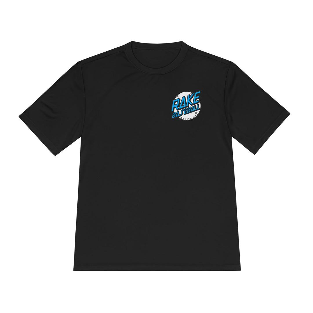 Rake Dot Dry Fit Tee - Rake Baseball Company - RAKE BASEBALL | BASEBALL T-SHIRT | BASEBALL CLOTHING | GOOD VIBES ONLY