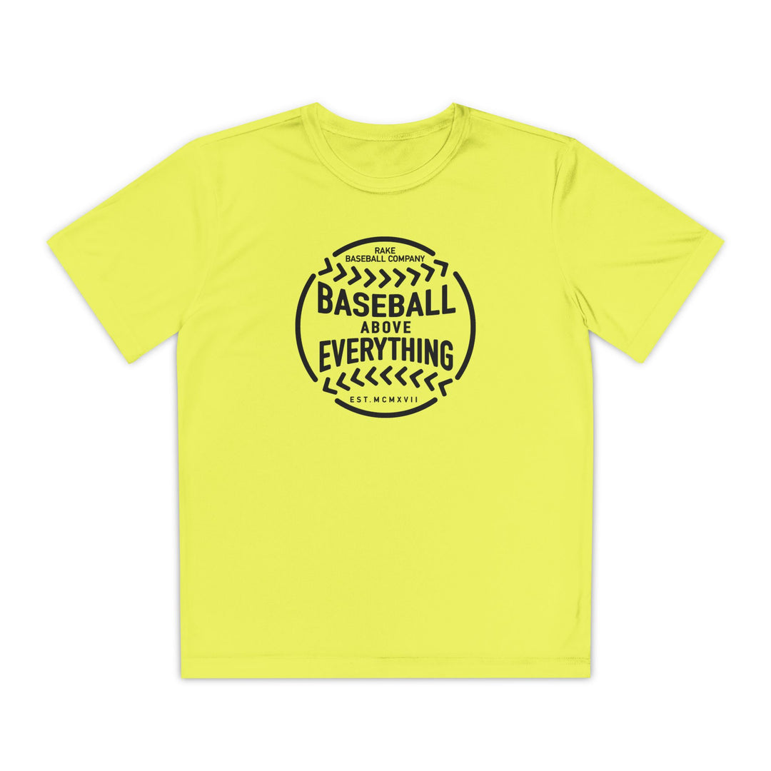 Kids Baseball Above Everything Dry Fit Tee