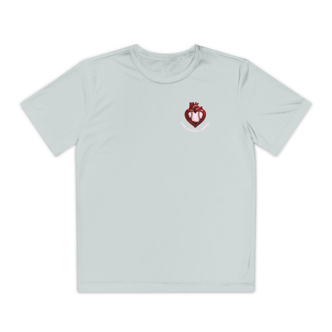 Kids True Amor Baseball Dry Fit Tee - Rake Baseball Company - RAKE BASEBALL | BASEBALL T-SHIRT | BASEBALL CLOTHING | GOOD VIBES ONLY