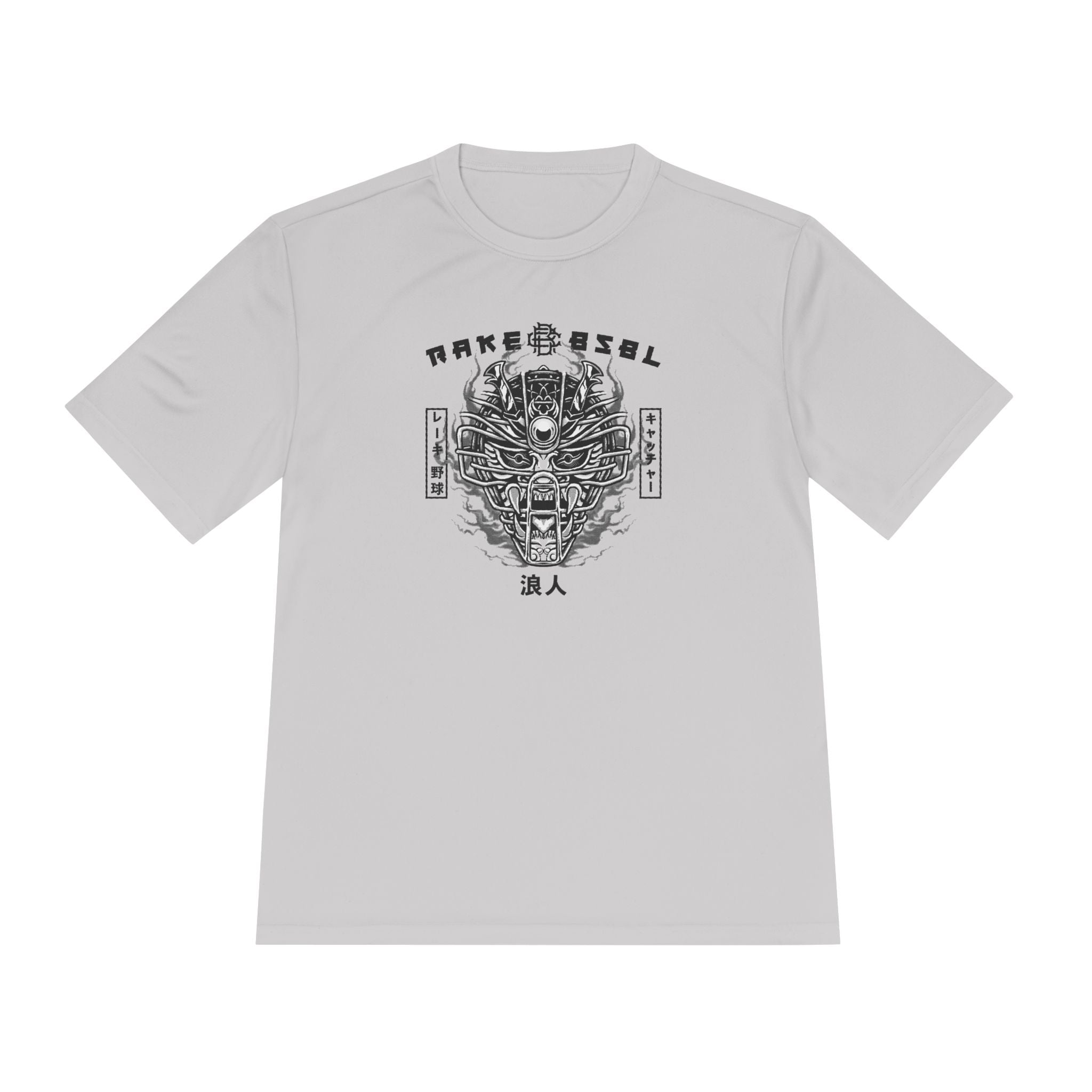 Ronin Catcher Mask Dry Fit Tee - Rake Baseball Company - RAKE BASEBALL | BASEBALL T-SHIRT | BASEBALL CLOTHING | GOOD VIBES ONLY