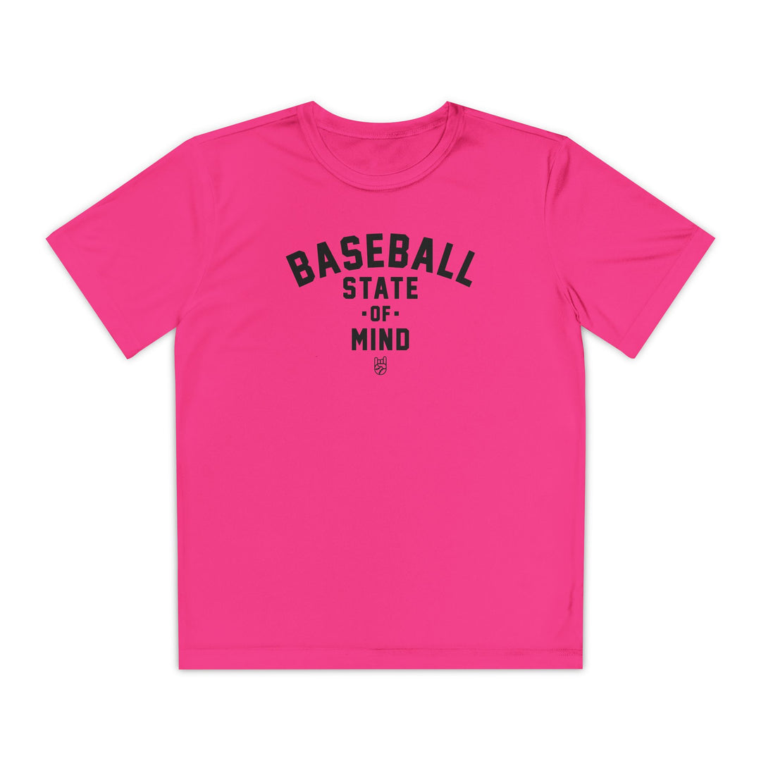 Kids Baseball State Of Mind Dry Fit Tee